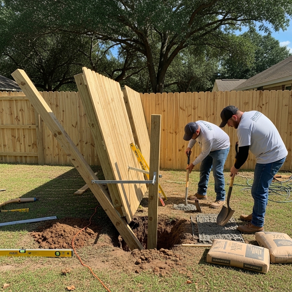 Leaning or Unstable Fence Posts